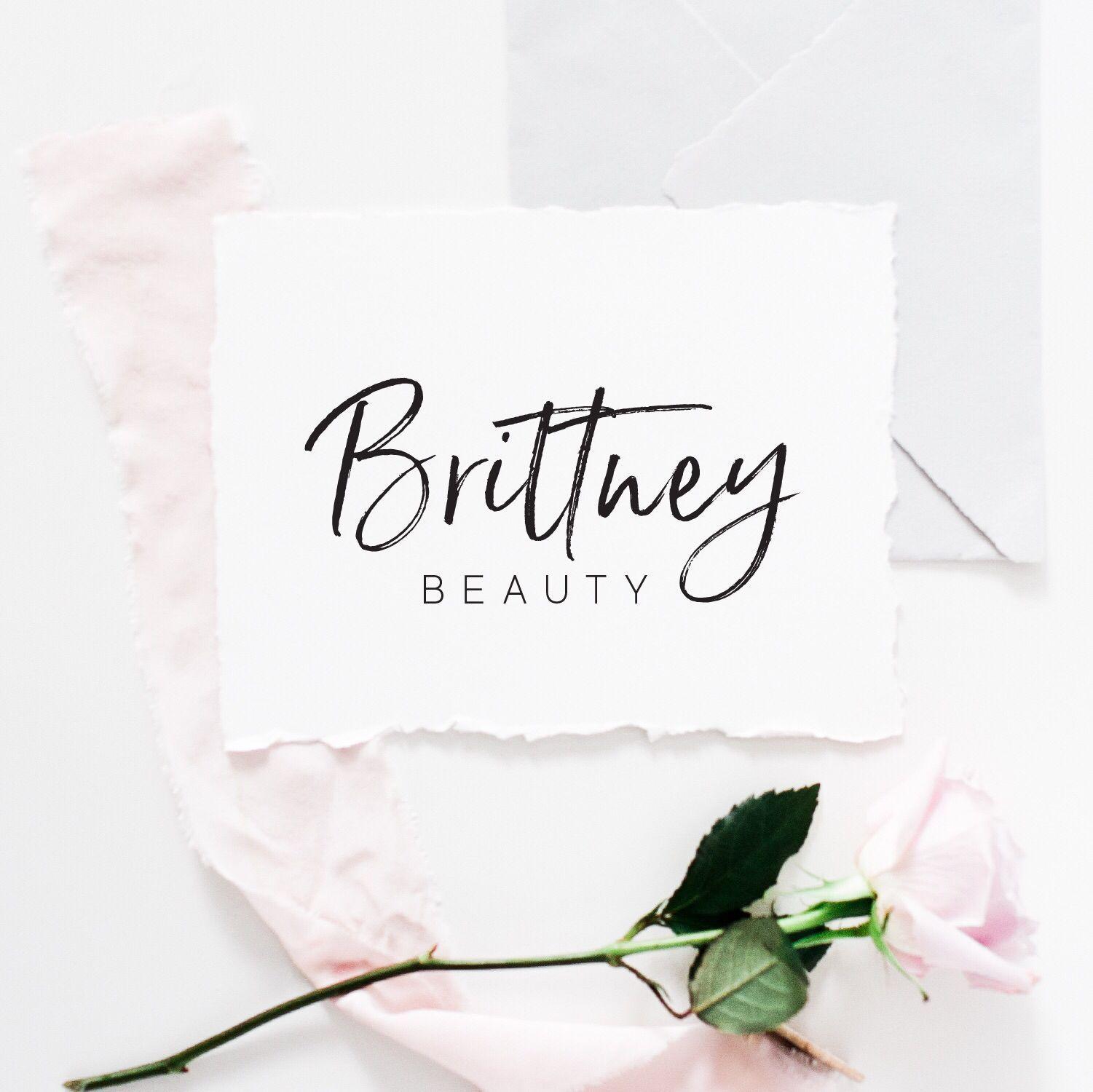 Brittney Logo - Simple premade logo design for Brittney Beauty✨ . . . | Logo Design ...