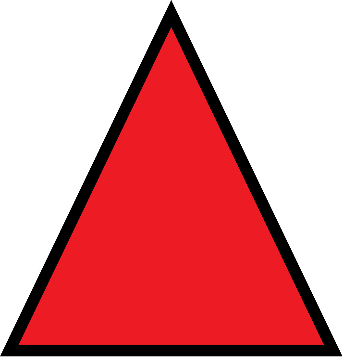 Red with White Triangles Inside Logo - Republican Guard (Iraq)