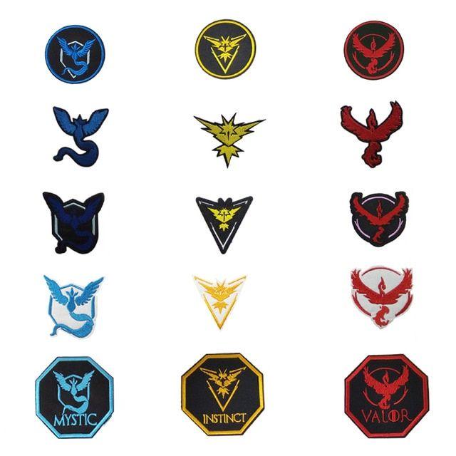 Valor Logo - US $2.9. Pokemon Go Team Mystic Logo Instinct Valor Logo Iron On Patch Comics Embroidered Emblem Applique Costume Cosplay Team In Patches From Home &