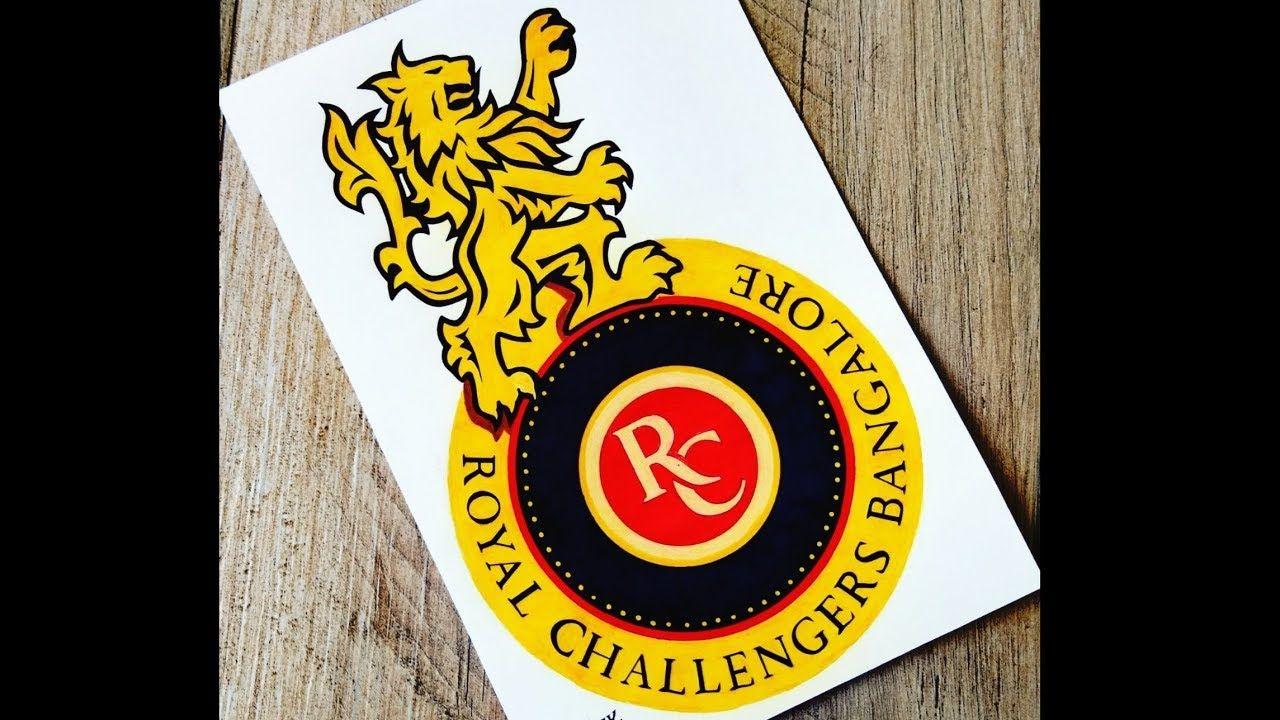How to draw the Royal Challengers Logo  IPL Team Series