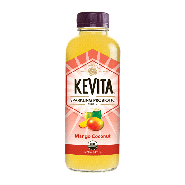 KeVita Logo - Kevita Sparkling Probiotic Drink, Mango Coconut, 15.2 fl oz