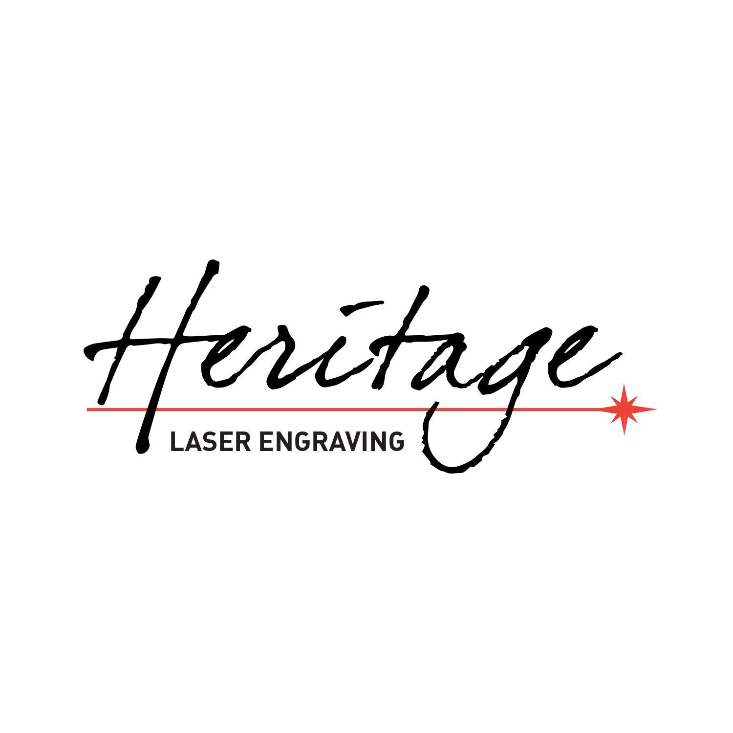 Engraving Logo - Elegant, Playful Logo Design for Heritage Laser Engraving