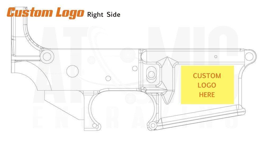 Engraving Logo - AR15 Custom Logo DEEP Laser Engraving – Right Side - Atomic Engraving -  Custom Laser Engraving Services