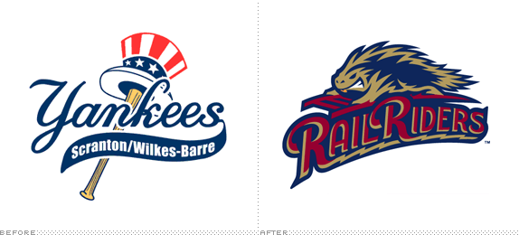RailRiders Logo - Brand New: Scranton Wilkes Barre RailRiders