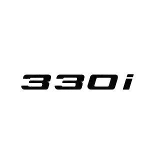 330I Logo - Bmw 330i 330 i solid bmw transport (models), decal sticker #955