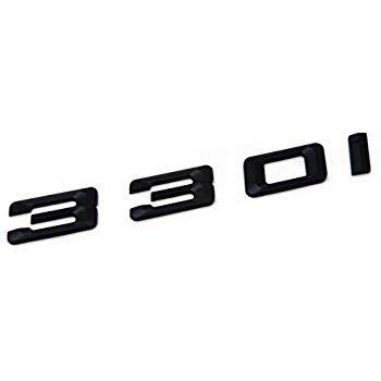 330I Logo - 330i Matte Black Trunk Lid Car Rear Badge Emblem Decal