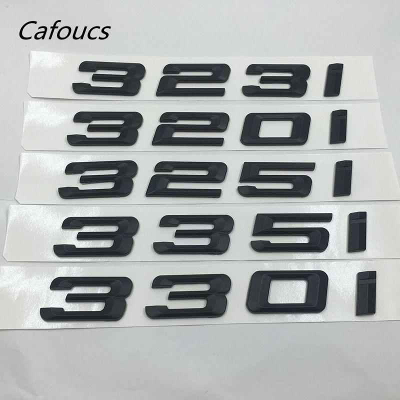 330I Logo - US $8.15 32% OFF|Matt Black 320i 323i 325i 330i 335i Rear Boot Trunk Emblem  lettering Badges Logo For BMW 3 series F30 F31 F34 E90 E46-in Car Stickers  ...