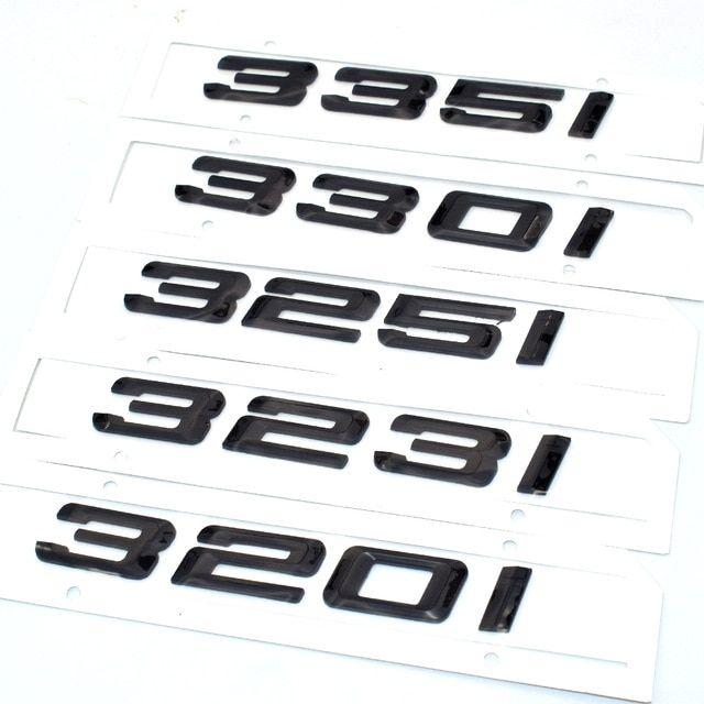 330I Logo - For BMW 3 Series F30 F31 F34 E90 E46 Matt Black 320i 323i 325i 330i 335i Rear Boot Trunk Emblem Lettering Badges Logo In Car Stickers From Automobiles