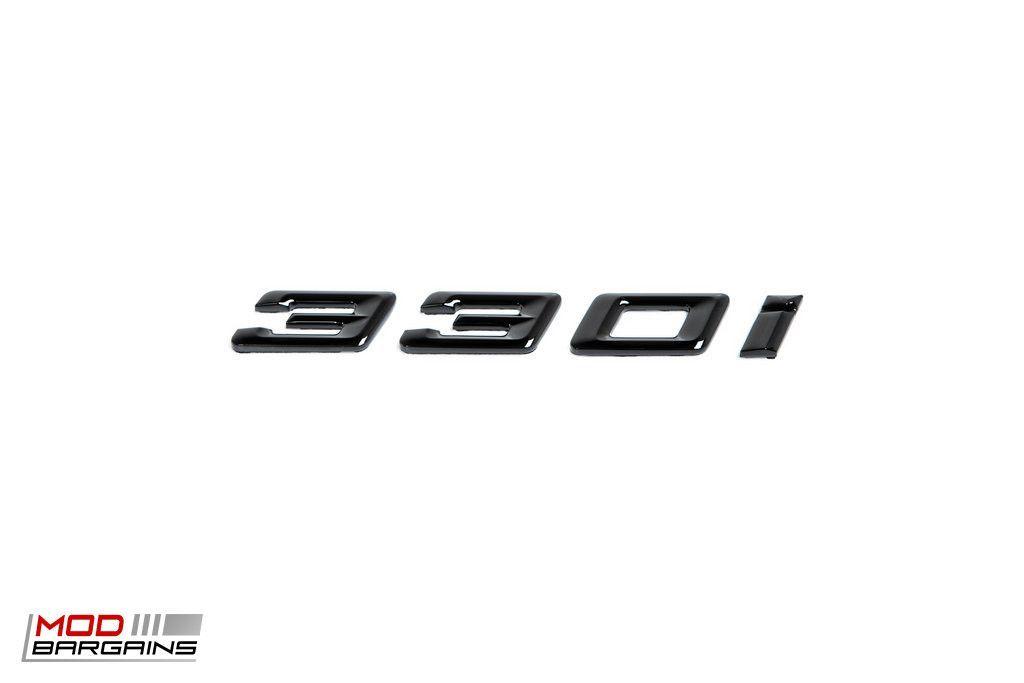 330I Logo - Black Trunk Emblem for 2019+ BMW G20 330i - IND-G20-TB_3
