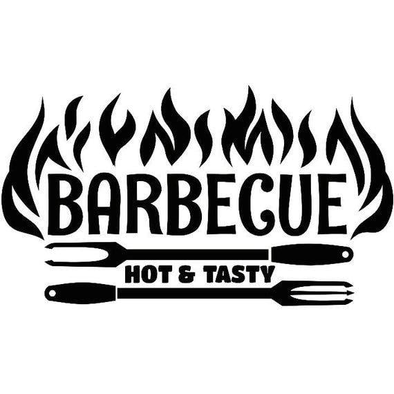 BBQ Logo - BBQ Logo Grill Grilling Meat Steak Hot Tasty Barbecue Butcher Cooking Cook Chef Food Restaurant .SVG .EPS Vector Cricut Cut Cutting File