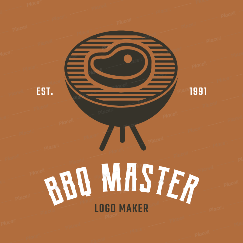 BBQ Logo - BBQ Logo Maker with Grill Clipart 1171e