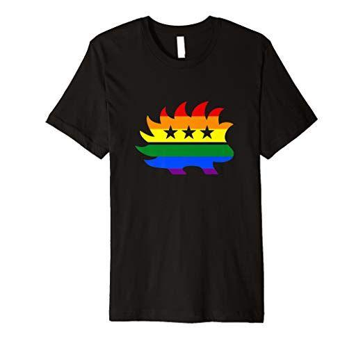 Libertarian Logo - Libertarian Party Porcupine Logo Rainbow LGBT Gay Lesbian