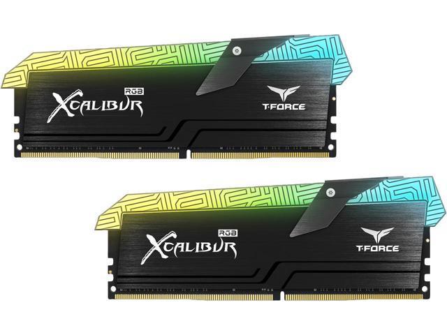 Xcalibur Logo - Team T FORCE XCALIBUR RGB 16GB (2 X 8GB) 288 Pin DDR4 SDRAM DDR4 3600 (PC4 28800) Desktop Memory Edition Model TF6D416G3600HC18EDC01