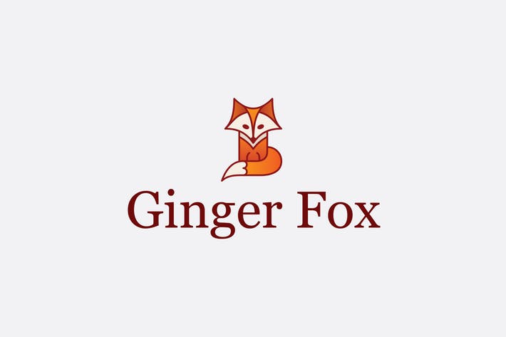 Ginger Logo - Ginger Fox Logo by mir_design on Envato Elements