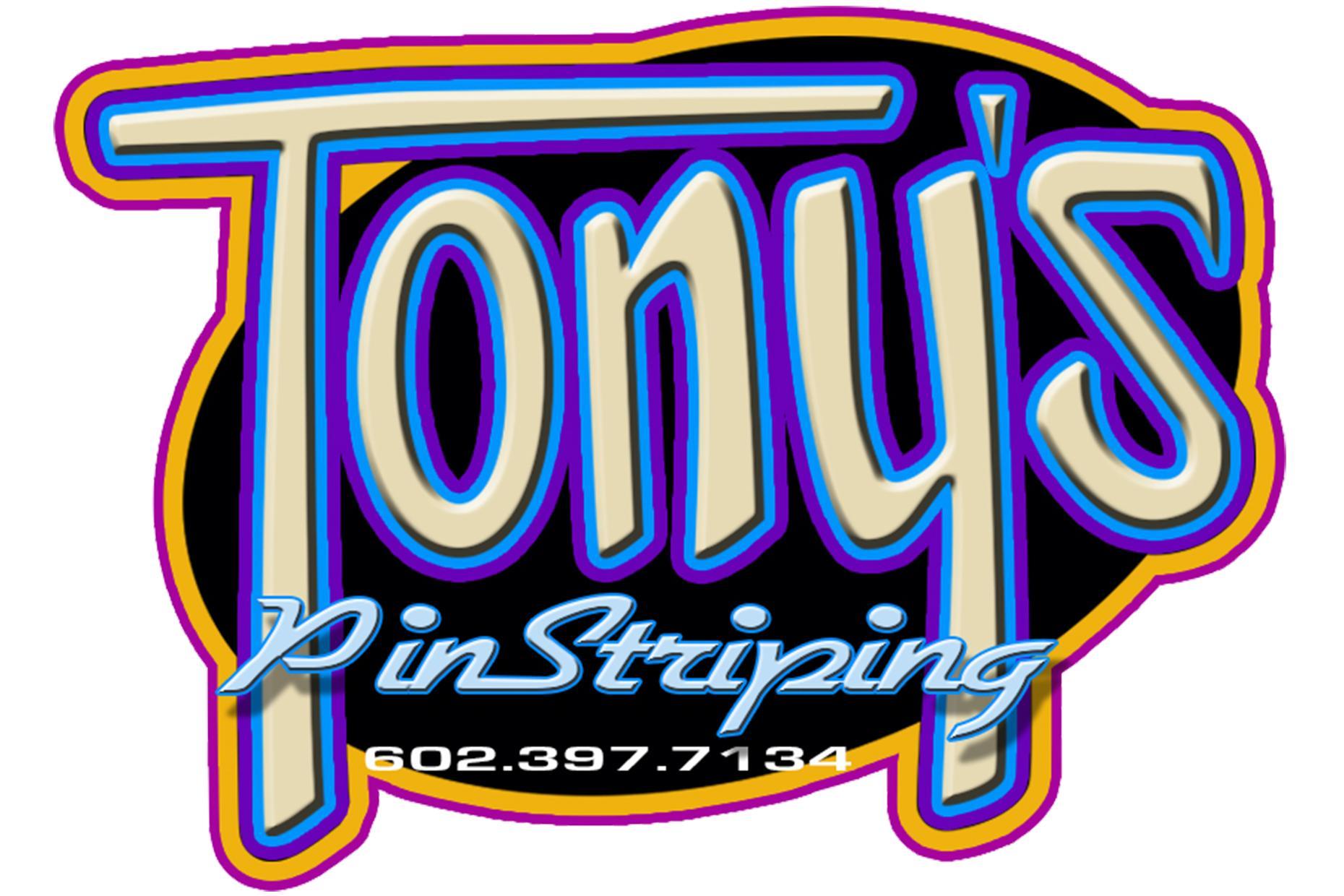Pinstriping Logo - Tonys Pinstriping