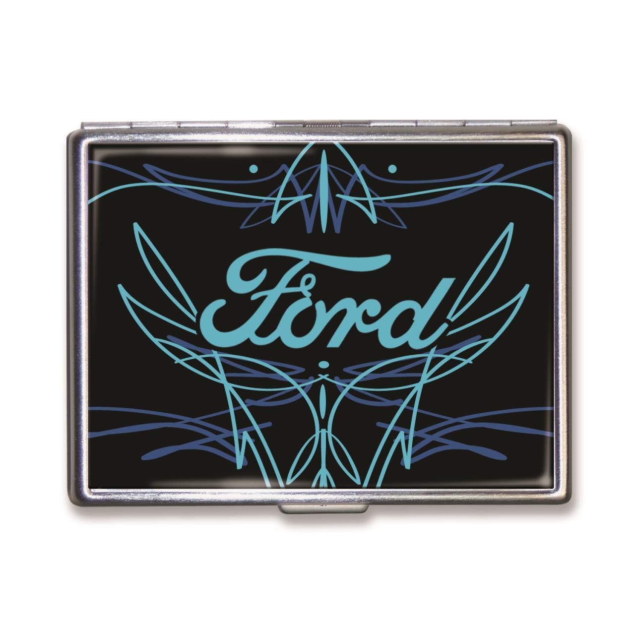 Pinstriping Logo - Ford Pinstripe Logo Cigarette Case