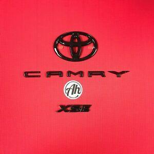 Camry Logo - Details about 2018-2019 TOYOTA CAMRY XSE BLACKOUT EMBLEM OVERLAYS