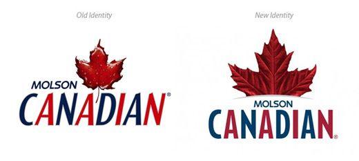 Molson Logo - 279. Molson Canadian's New Ad, Logo & Packaging. - Graphicology Blog ...