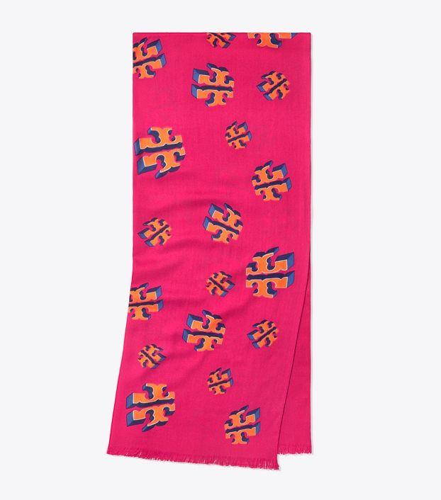 Oblong Logo - Tory Burch Flying Logo Oblong Scarf