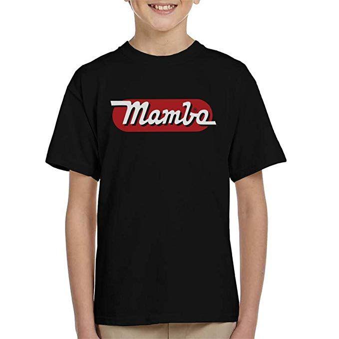 Oblong Logo - Amazon.com: Official Mambo Retro Red Oblong Logo Kid's T-Shirt: Clothing