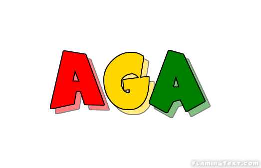 Aga Logo - Ghana Logo | Free Logo Design Tool from Flaming Text