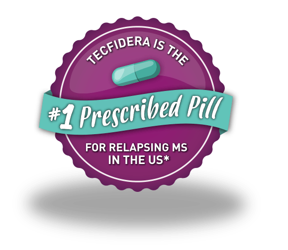 Tecfidera Logo - A pill for relapsing MS. Tecfidera® (dimethyl fumarate)