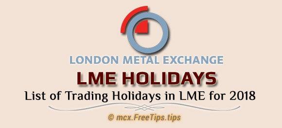 LME Logo - LME Holidays - London Metal Exchange Holidays 2018