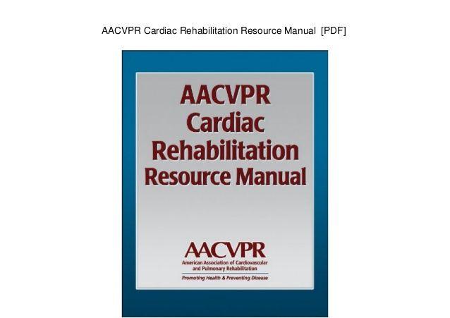 AACVPR Logo - AACVPR Cardiac Rehabilitation Resource Manual [PDF]