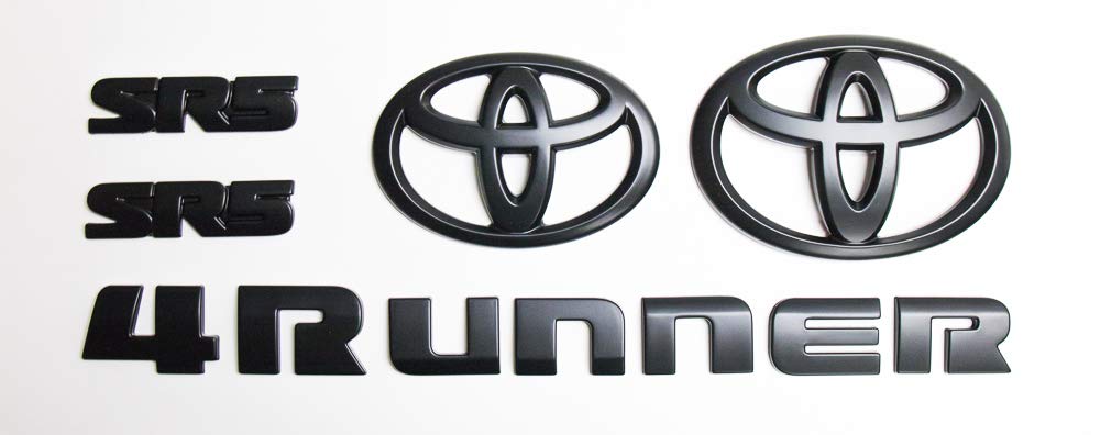 4Runner Logo - Genuine Toyota 4Runner Blackout Emblem Overlay Set PT948