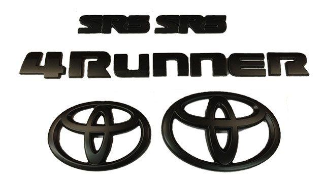4Runner Logo - 4Runner SR5 Blackout Emblem Kit - 2016-2019 [00012-R1640-01] - $86.31 :  Pure 4Runner, 5th Gen 4Runner Mods and 4Runner Accessories