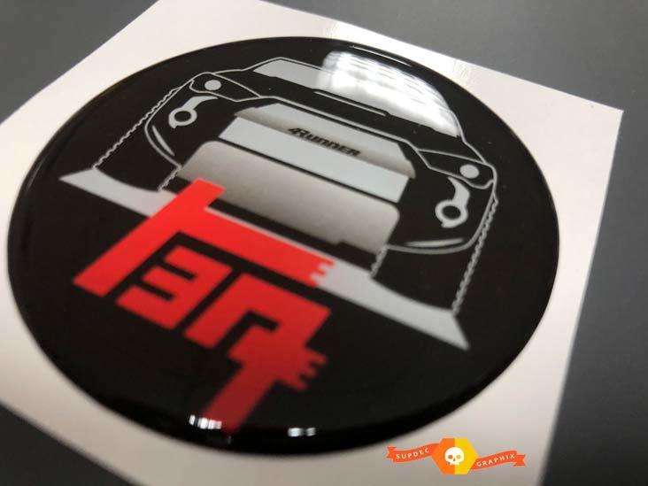 4Runner Logo - Toyota 4Runner Domed Badge Emblem Resin Decal Sticker