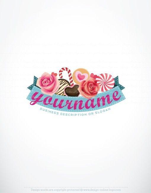 Sweet Logo - Exclusive Design: Candy Logo + Compatible FREE Business Card