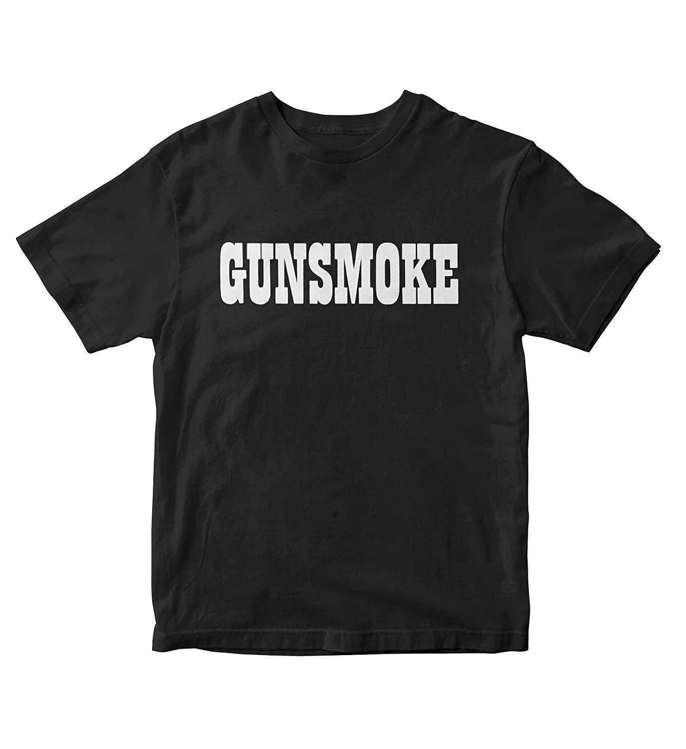 Gunsmoke Logo - TJSPORTS Gunsmoke Logo T Shirt Adult Sizes TV Show M140 at Amazon ...