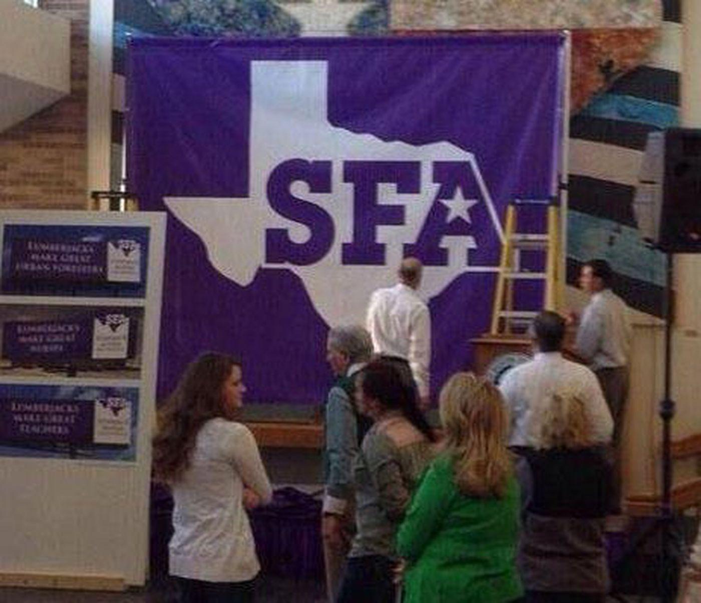 SFA Logo - Students reaction to new SFA logo in regards to SFA basketball ...