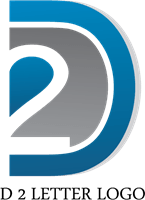 D2 Logo - D2 Letter Logo Vector (.AI) Free Download