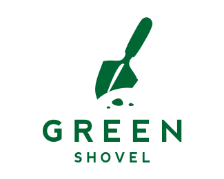 Shovel Logo - Green Shovel Designed