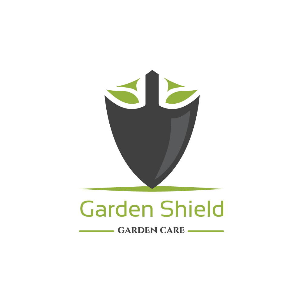 Shovel Logo - Garden Shield Logo Design