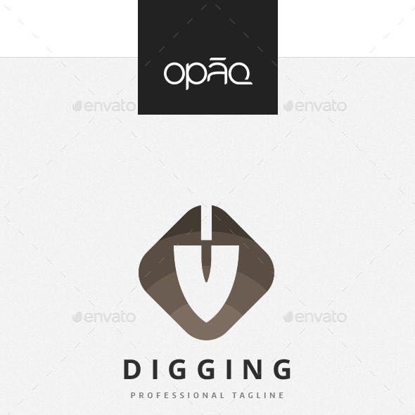 Shovel Logo - Digging Shovel Logo by Opaq | GraphicRiver