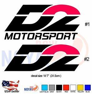 D2 Logo - Details about D2 MOTORSPORT 2X LOGO DECAL, VINYL CUT STICKER