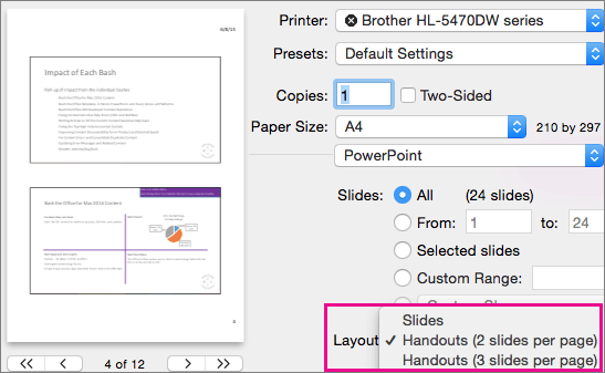 Handouts Logo - Add a logo, company name, or header or footer text to handouts ...