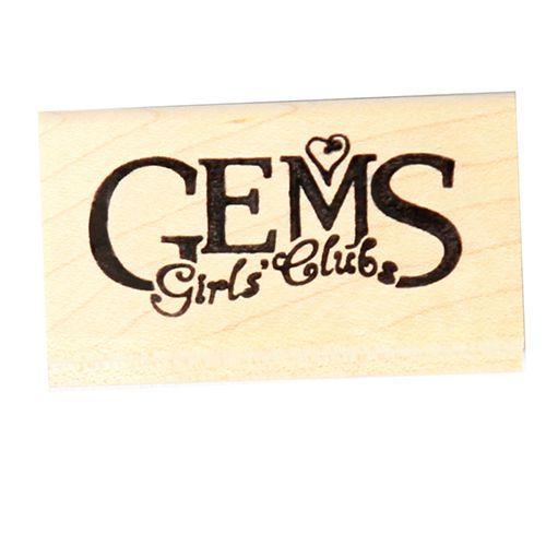 Handouts Logo - GEMS Logo Rubber Stamp