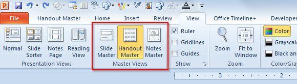 Handouts Logo - Tutorials & Tips :Creating a PowerPoint Handouts Template with a