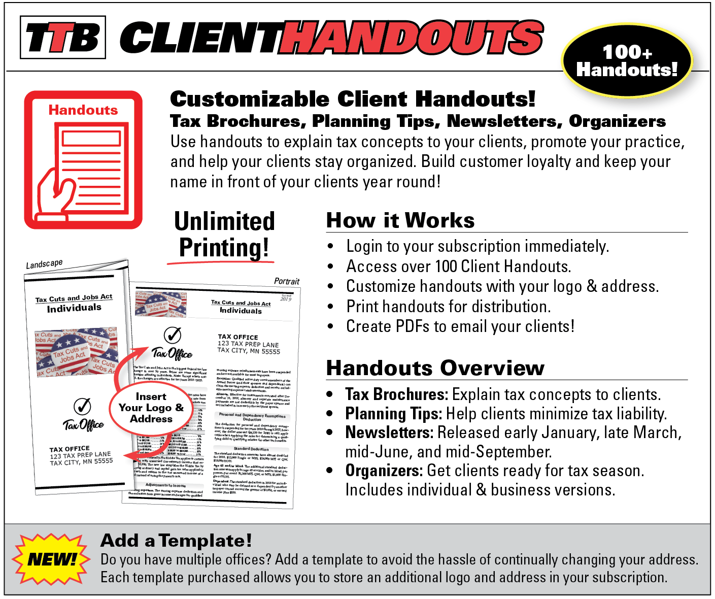 Handouts Logo - TheTaxBook - Client Handouts
