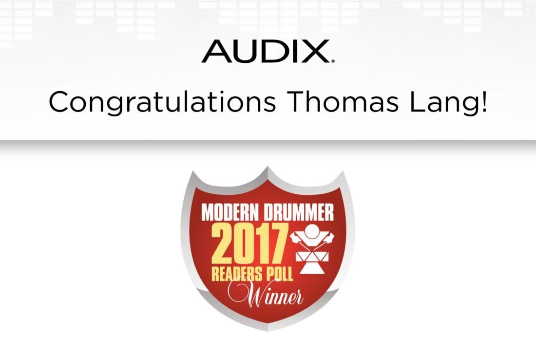 Audix Logo - Congratulations to Audix Artist Thomas Lang!