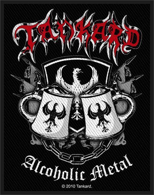 Tankard Logo - Tankard Sew On Patch Alcoholic Metal Logo