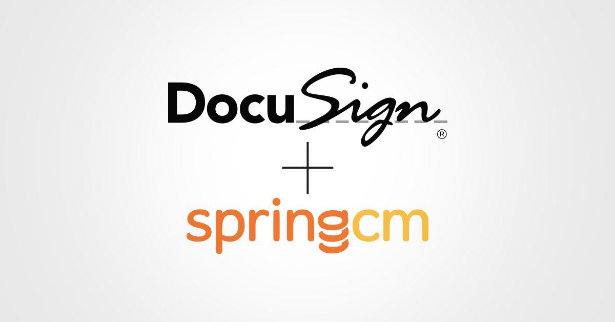 SpringCM Logo - DocuSign signs definitive agreement to acquire SpringCM | DocuSign Blog