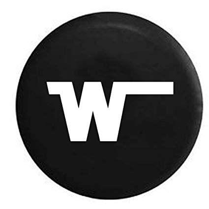 Winnebago Logo - Winnebago W Camper Motorhome Spare Tire Cover OEM Vinyl Black 32 in