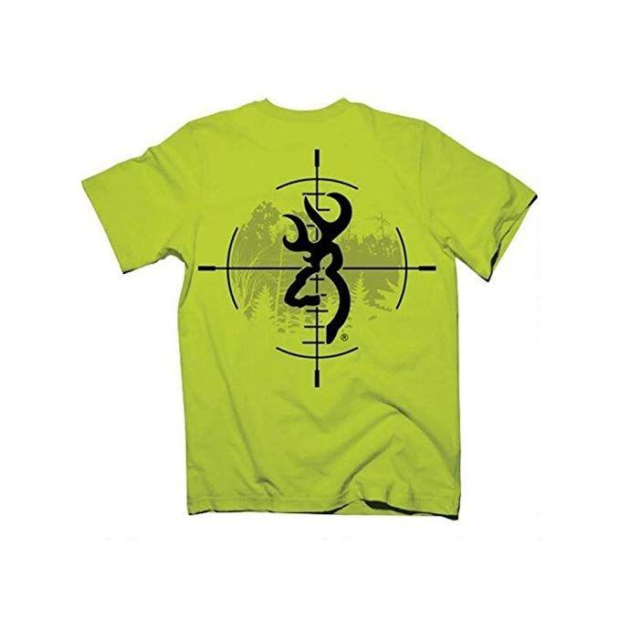 Crosshair Logo - Amazon.com: Buckmark Browning Crosshair Logo T-Shirt Safety Green ...