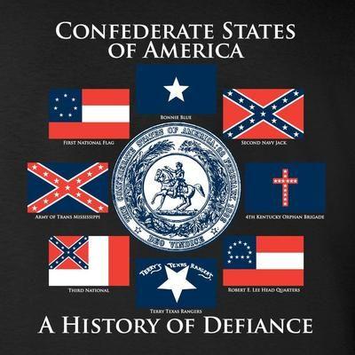 Confederate Logo - Black Confederate States of America T-Shirt