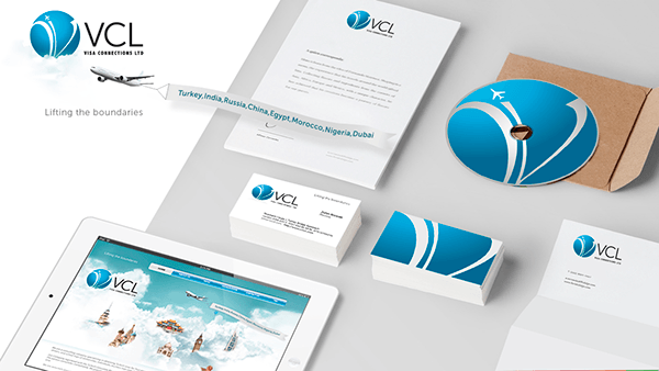 VCL Logo - VCL Visa UK- logo, branding, concept design